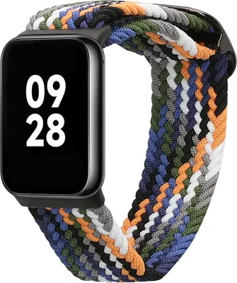 Produktbild von kwmobile Armband kompatibel mit Xiaomi Smart Band 8 Pro / Band 9 Pro / Redmi Watch 5 / Redmi Watch 4 - Nylon Fitnesstracker Sportarmband Band in Blau