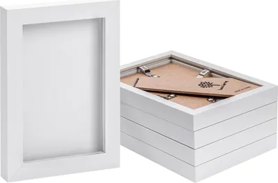 Produktbild von Nicola Spring Bilderrahmen – 10,2 x 15,2 cm – Weiß – 5er-Pack