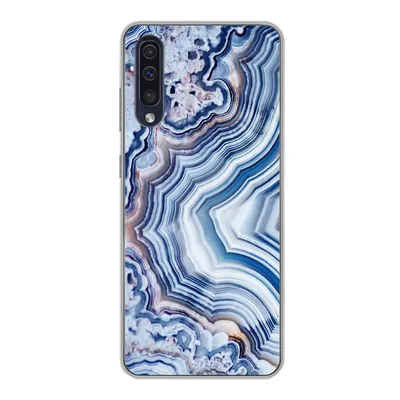 Produktbild von MuchoWow® Handyhülle Schutzhülle Hülle für Samsung Galaxy A30s Natursteine - Abstrakt - Chic Silikon Softcase Handy Hülle - Karteninhaber