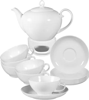 Produktbild von Seltmann Weiden Rondo/Liane Weiß Teeservice 14-teilig