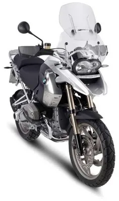 Imagen del producto de Deflector de viento para BMW R 1200 GS, marca KAPPA, modelo Airflow, dimensiones 54x54 cm, ajustable (compatible con modelos de 2004 a 2012)