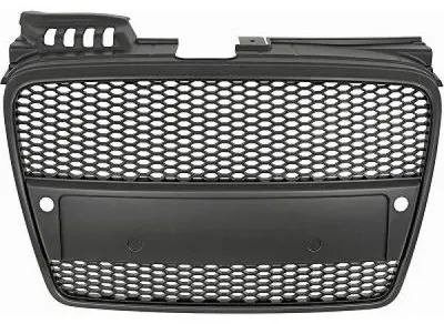 Obrázok produktu pre Čierny matný predný mriežka chladiča pre Audi A4 B7 8E, modelové roky 2004-2008