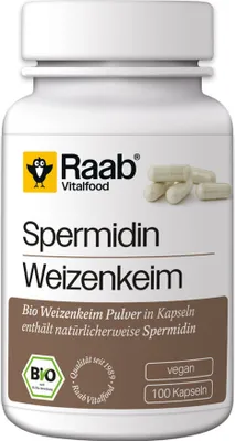 Zdjęcie produktu dla Raab Vitalfood Spermidine Organic Kapsuki 100 kapsuek