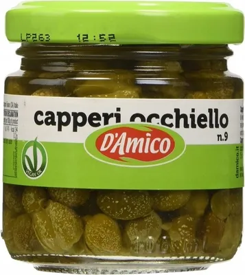Produktbild von Kleine Kapern in Weinessig 100g - D'Amico