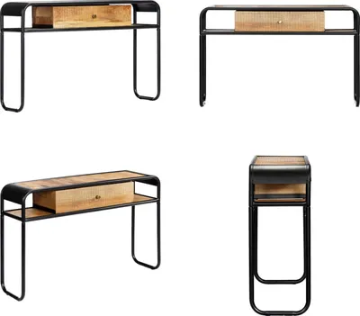 Produktbild von vidaXL Konsolentisch 118 x 30 x 75 cm Massivholz Mango - Konsolentisch - Konsolentische - Telefontisch - Telefontische