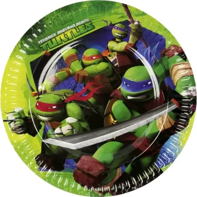 Produktbild von 8 Party Teller Ninja Turtles
