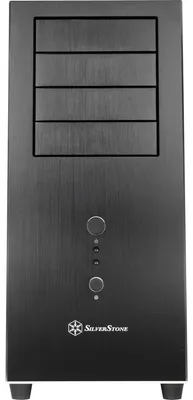 Produktbild von Silverstone TJ04-E, Midi Tower, PC, Schwarz, Silber, ATX, CEB, micro ATX, Aluminium, Stahl, 16,8 cm