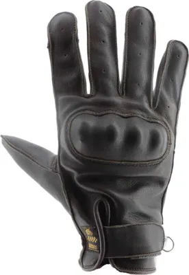 Zdjęcie produktu dla Rękawice motocyklowe Helstons Roko, ciemnobrązowe, 9