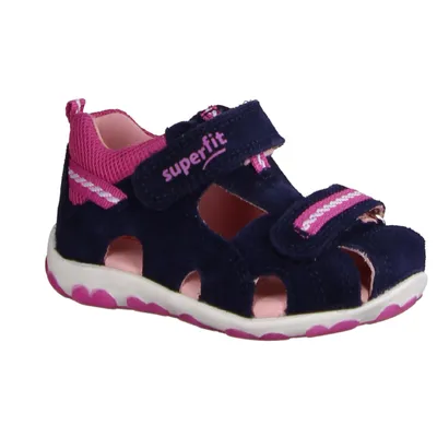 Produktbild von Superfit Fanni 00036-80 - Kinderschuhe Teens Mädchen Gr. 25 - 42, Blau, leder/textil (velour)