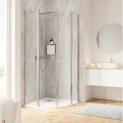 Produktbild von Runddusche SCHULTE Garant 2.0 90 x 90 cm Profilfarbe chrom Klarglas