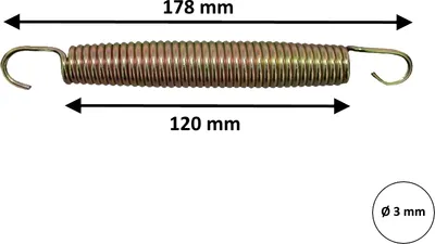 Produktbild von walexo 5 Stück Trampolin Feder Federn Ersatzfeder Sprungfeder 17,8 cm ( 178 mm )