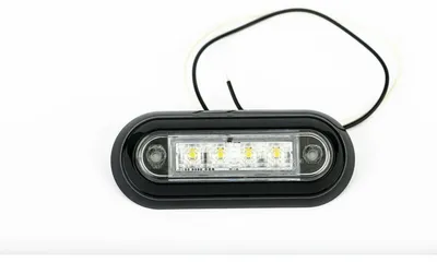 Obrázok produktu pre LED bočné obrysové svetlo / označovacie svetlo na montáž (Tokos), biele, 12–24 V pre nákladné vozidlá, autobusy, dodávky, valníky, prívesy, E‑