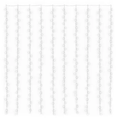Imagen del producto de vidaXL Cortina de luces LED, 3x3 metros, 300 LEDs, luz blanca fría, 8 funciones