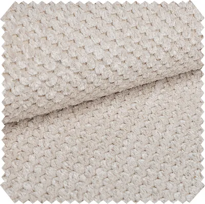 Produktbild von novely® ZEVEN Plüschiger Möbelstoff in Cord-Optik - Ultraweicher Polsterstoff mit Kachelmuster - Extrem Robuster Bezugstoff - Pflegeleichte Meterware 1lfm - Farbe: 14 Creme
