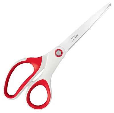 Obrázek produktu pro Leitz WOW, Dospělý, Rovný střih, Samostarný, Červená, Bílá, Nerezová ocel, Kancelářské nůžky