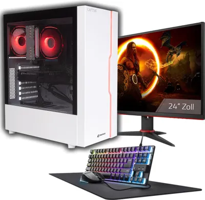 Produktbild von CAPTIVA Advanced Gaming R94-788 TFT Bundle, 3,7 GHz, AMD Ryzen™ 5, 7500F, 16 GB, 1 TB, Windows 11 Home