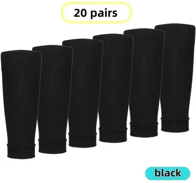 Image de Chaussettes d'entraînement multifonctionnelles noires pour le football, le basket-ball et la course à pied