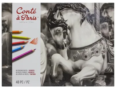 Obrázok produktu pre Conte, pastelové fixky, sada 48 kusov, umelecké