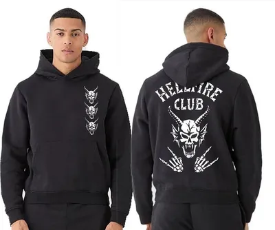 Produktbild von Stranger Things Kapuzenpullover Herren Club Bones schwarz M
