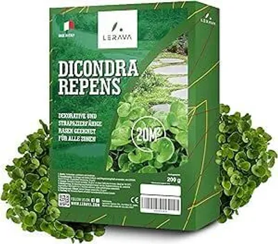 Zdjęcie produktu dla LERAVA® Nasiona koniczyny dichondra [Nie wymaga koszenia] - 20m²- Ekstremalna odporność na suszę - Idealna do zacienionych i nasłonecznionych obszarów