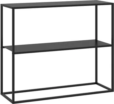 Produktbild von Stahltisch, Eingangstisch mit 2 Ebenen und Sicherheitsgurten, 90x30x75 cm