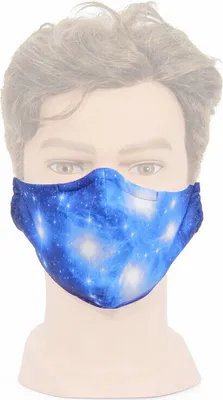 Produktbild von Masketo Mund- und Nasenmaske weiß mit Astromotiv "Plejaden" 5 Stück