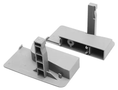 Produktbild von GTV Innenfront-Verbinder, niedrig, für Schubladensystem Modern Box, weiß – Anwendung auf die niedrige Schublade A Modern Box; Farbe | Högert Technik