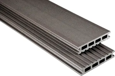 Produktbild von Konsta WPC Terrassendiele Primera graubraun mattiert 5500 x 145 x 26 mm