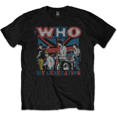 Produktbild von The Who My Generation Sketch T-Shirt mit kurzen Ärmeln Black XL
