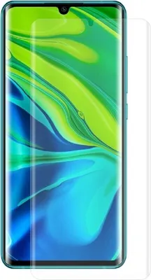 A screen protector is shown on top of a smartphone screen.