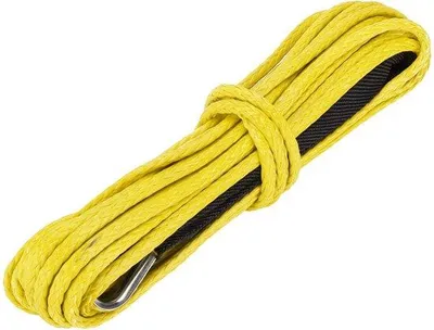 Obrázek produktu pro Syntetické lano 6 mm, 15 m, žluté, nylonové, pro automobily
