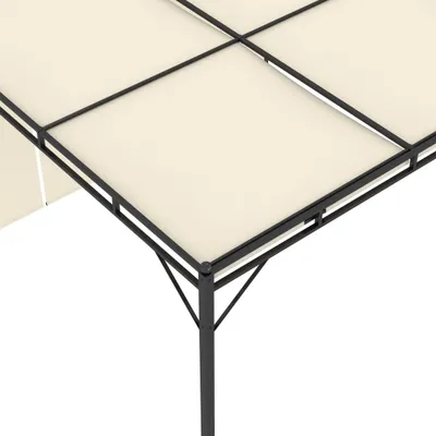 Obrázok produktu pre vidaXL Záhradný pavilón s bočnou zástenou 4x3x2,25 m krémová