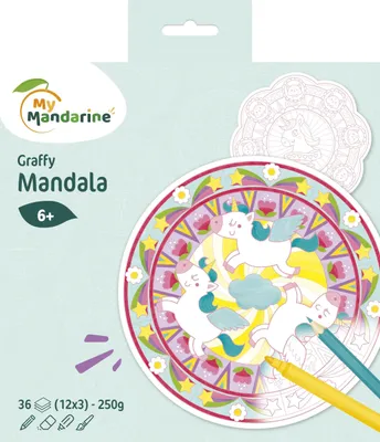 Produktbild von Avenue Mandarine 5x Graffy Pop Mandala, Magie - Mehrfarbig GY071C