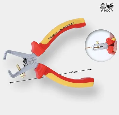 Image de BRILLIANT TOOLS VDE Pince à dénuder 160 mm - BT068014