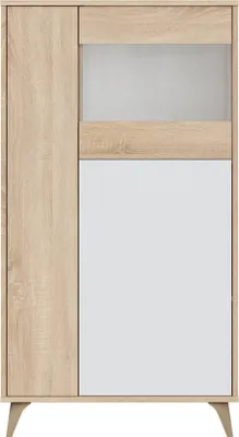 Produktbild von CALICOSY - Vitrine 3 Türen mit Regalen Kikua Plus - H142cm