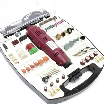 Produktbild von Mini Schleifer mit Zubehör Set 234tlg Multifunktionswerkzeug Schleifgerät Schleifmaschine