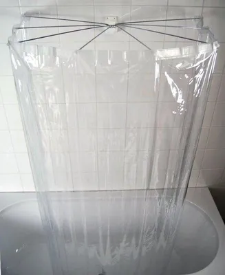 Produktbild von Famanu Duschvorhang Faltbare Duschkabine - Transparent, 170 cm