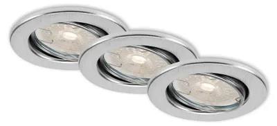 Obrázok produktu pre Briloner LED vstavané svietidlá hliníkové sada 3 3xLED/5,5W (7256-039)