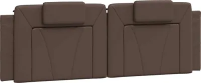 Produktbild von vidaXL Kopfteil-Kissen "Viana" Braun 160 cm Kunstleder