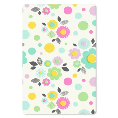Obrázok produktu pre Podložka pod myš - Vzory - Kvety - listy - 18x27cm - Rohožka pod myš
