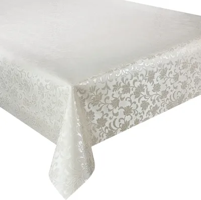 Produktbild von Wachstuch Wachstücher Tischdecke Abwaschbar Wasserdicht Gartentischdecke Blumen Ecru Fantastik 514-51 100x140 cm