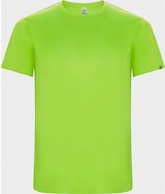 Produktbild von Roly Eco CA0427 | MenŽs Imola Funktions T-Shirt - 50% recyceltem Polyester - Farbe: Fluor Green 222 - Größe: S