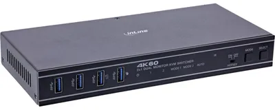 Zdjęcie produktu dla Przełącznik KVM dla 2 komputerów, obsługujący HDMI 2.0 i rozdzielczość 4K przy 60 Hz