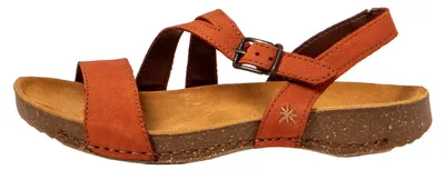 Image de Art Sandales pour Femme 1045 NOBUCK DARK ORANGE/ I BREATHE Couleur Orange