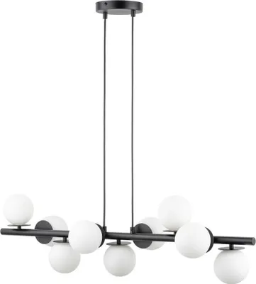 Zdjęcie produktu dla Żyrandol AVOLA czarno-biały 9xG9x12W szkło wym:120x91x24cm IP20 Sigma Lighting