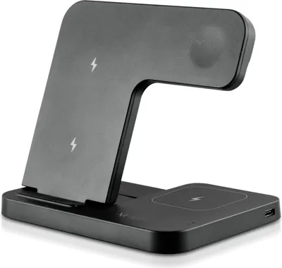 Produktbild von X4-LIFE Qi-Ladestation drahtloses Laden für Smartphones, Kopfhörer & Apple Watch