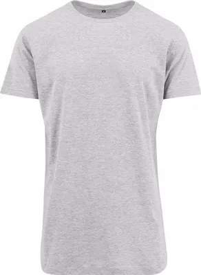 Immagine prodotto di Build Your Brand - Maglietta a maniche corte lunghe sagomate da uomo RW5671 (M) (grigio screziato)