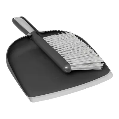 Produktbild von Set aus schaufel und besen in grau und schwarz - 5 five simply smart