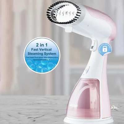 Produktbild von Steamer Dampfbügeleisen 1500W 150ml Dampfglätter Dampfbürste Kleidung & Hemden bügeln Dampfreiniger Rosa