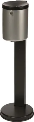 Produktbild von TKG Rondo Maxi Standaschenbecher silber abschließbar